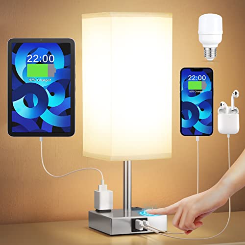 Touch Bedside Table Lamp for Bedroom