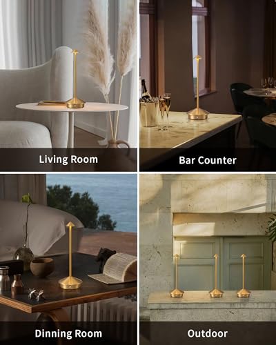 Modern Cordless Table Lamp Set of 2 (2 Count)
