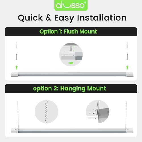 LED Shop Lights 4FT with Reflector (2 Count)