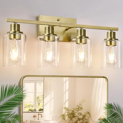 4 Light Bathroom Light Fixtures (4 Count)