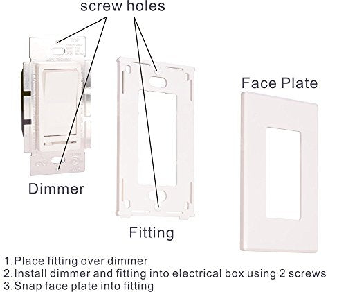 in Wall Dimmer Switch for LED Light (2 Count)