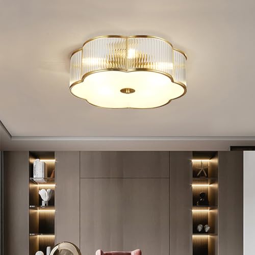 20 in Vintage Style Brass Ceiling Light for Dining Room Living Room