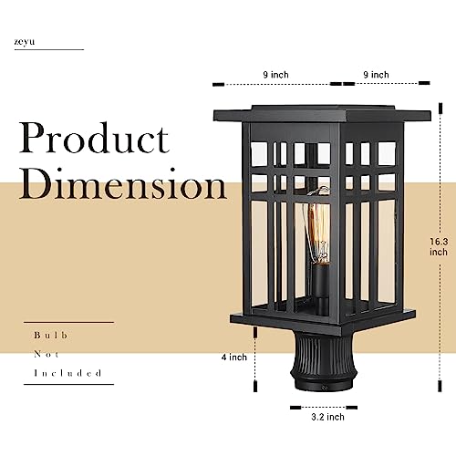 Modern Outdoor Post Light Fixture
