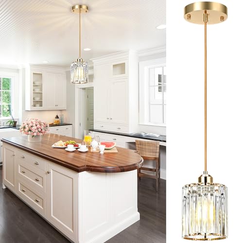 Pendant Lights Kitchen Island Brushed Gold Island Lights for Kitchen