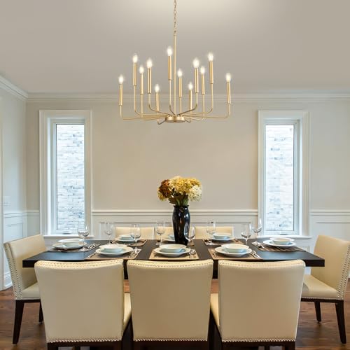 Modern Gold Chandelier for Dining Room