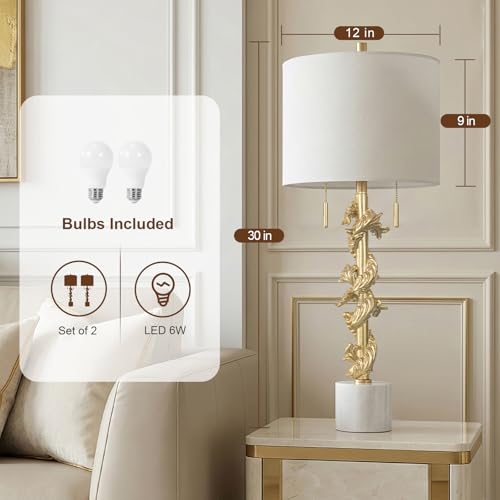 Sculptural Table Lamp Set of 2