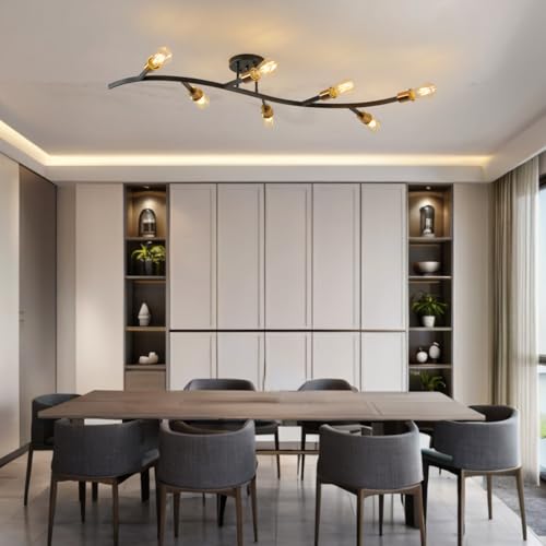 Modern Semi Flush Mount Ceiling Light Fixture for Kitchen Island