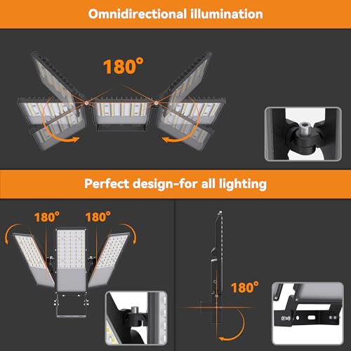 200W Upgraded LED Parking Lot Light with Photocell 30000lm 5000K