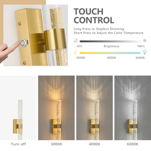 Battery Operated Wall Sconces Set of 2