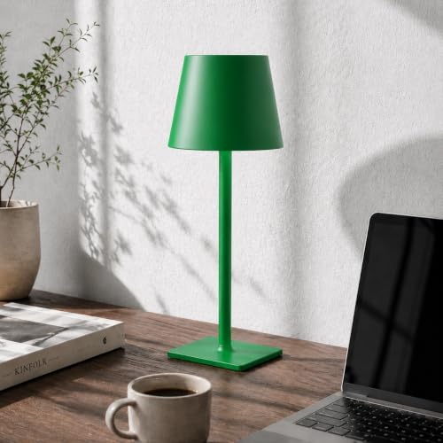 Green Cordless Table Lamps (2 Count)