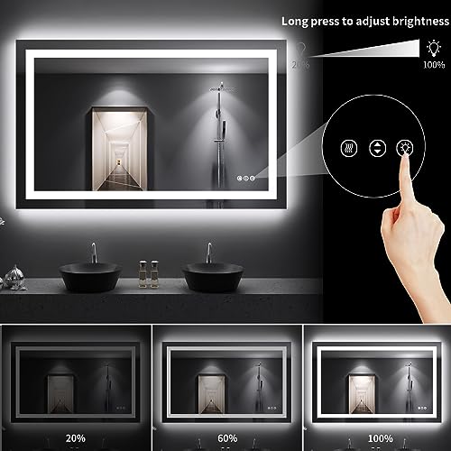 48"X30" LED Bathroom Mirror with Lights