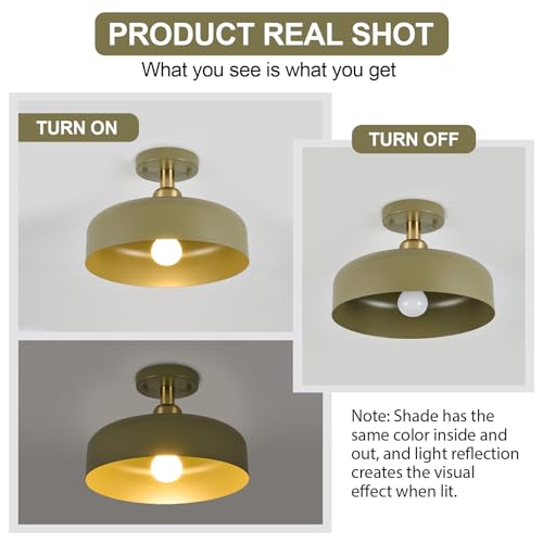 Modern Semi Flush Mount Ceiling Light Fixture