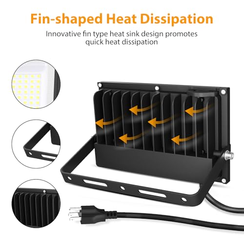 80W Flood Lights Outdoor (4 Count)