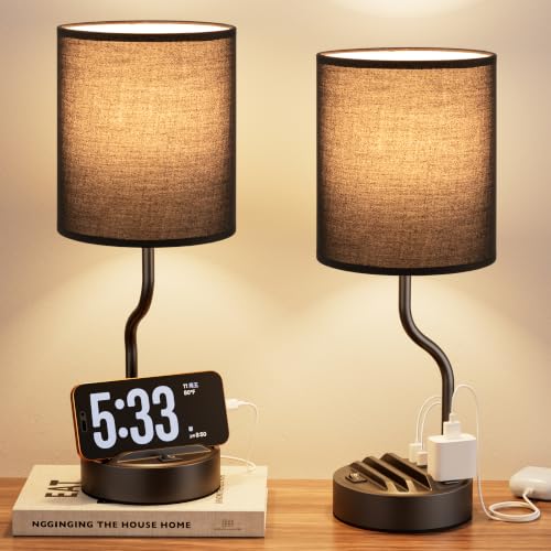 Bedside Lamps for Bedroom Set (2 Count)