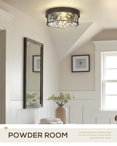 Oil Rubbed Bronze Ceiling Mount Light
