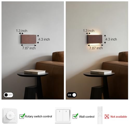 Wood Linear LED Wall Sconce