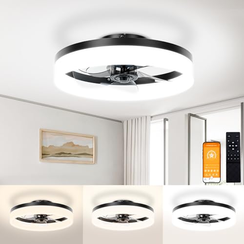 Low Profile Ceiling Fans with Lights and Remote