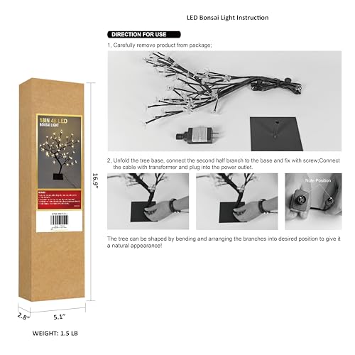 18 Inch Cherry Blossom Bonsai Tree