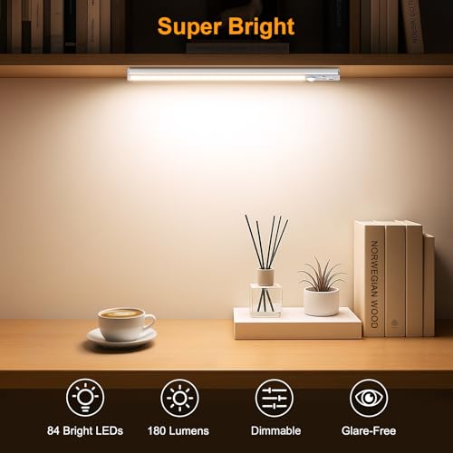 10.2inch Under Cabinet Lighting Rechargeable 2 Pack (2 Count)