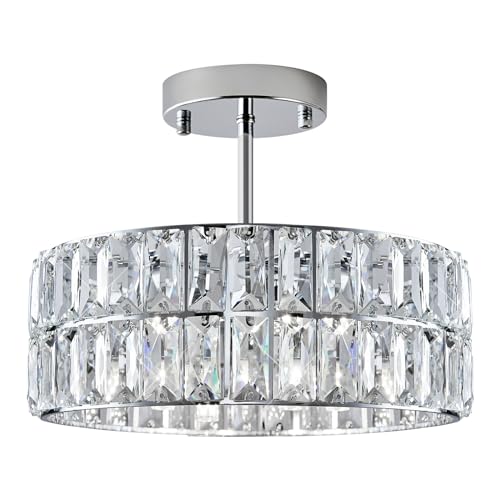 Chrome Crystal Chandelier 12" 4