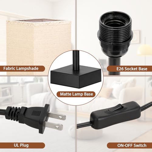 Small Bedside Table Lamp for Bedroom