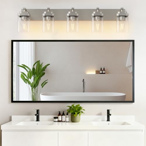 Brushed Nickel Bathroom Light Fixtures