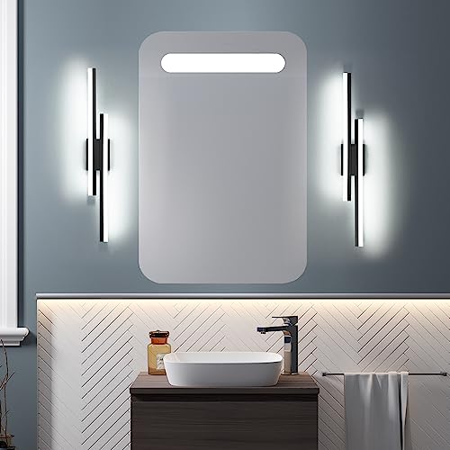32 Inch LED Vanity Light Black Bathroom Light Fixtures Over Mirror Modern Bath Lighting Bar 5CCT