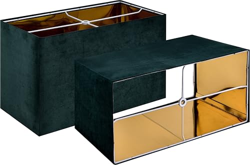 14" Rectangle Lamp Shades Set of 2 Medium (2 Count)