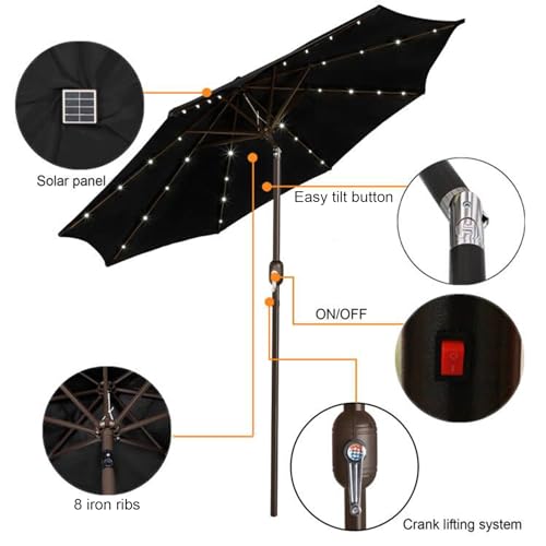 9 ft Solar Umbrella