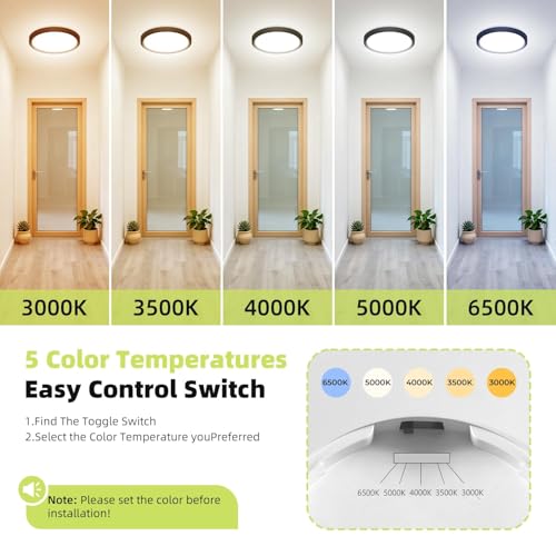6PACK Flush Mount LED Ceiling Light Fixture