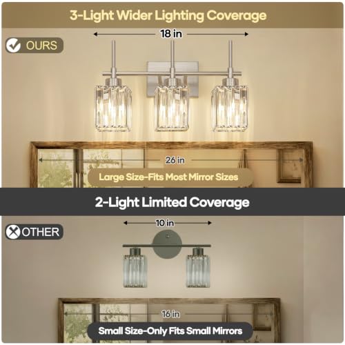 Modern Crystal Bathroom Vanity Light 3