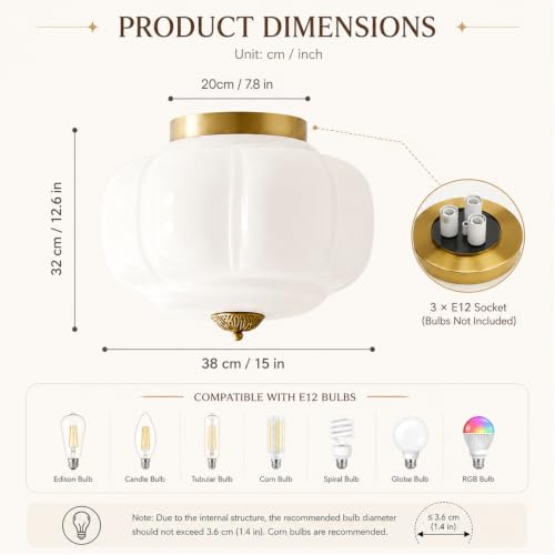 Modern Semi Flush Mount Ceiling Light