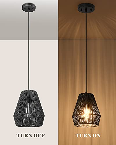 Modern Woven Pendant Light Fixtures (3 Count)