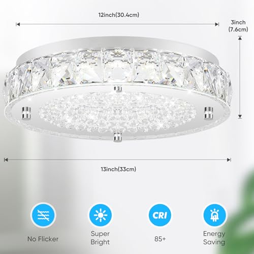 Crystal Flush Mount Chandeliers