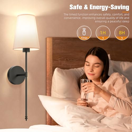 25.4 inch Battery Operated Wall Sconce Set of 2 (2 Count)