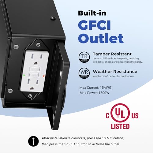 Outdoor Porch Light with Outlet