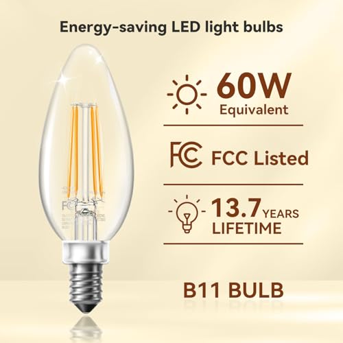 Candelabra LED Bulbs (12 Count)