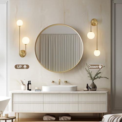 Golden Wall lamp Double Ball