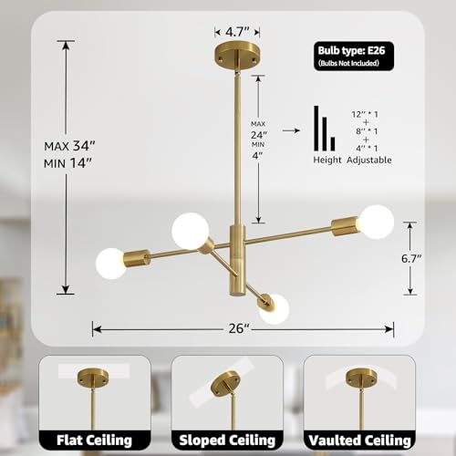 Modern Sputnik Chandeliers 4