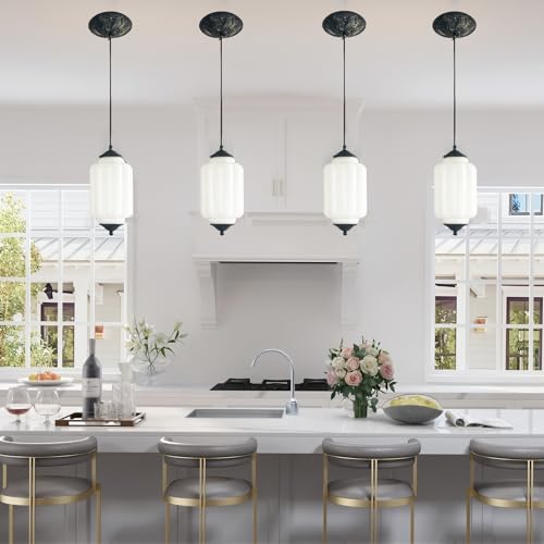 Vintage Milk Glass Pendant Lights Kitchen
