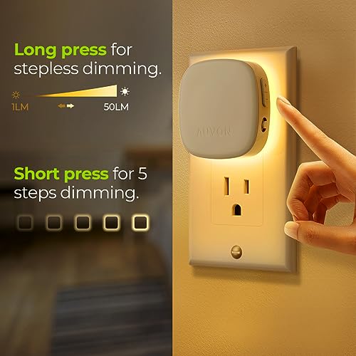 Plug in LED Backlit Night Light 4 Packs (4 Count)
