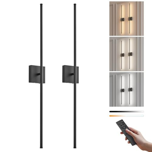 Peel and Stick Wall Sconces Battery Operated Set of 2 (2 Count)