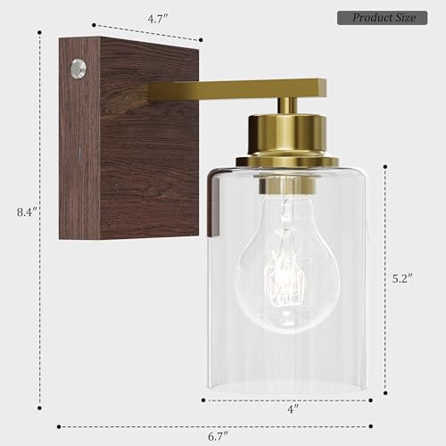 Wireless Battery Operated Wall Sconce Set of 2 with Remote Control (2 Count)