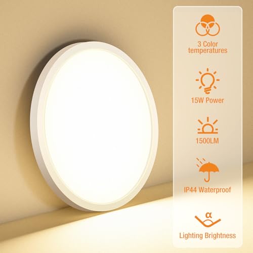2PACK LED Flush Mount Ceiling Light Fixture (2 Count)
