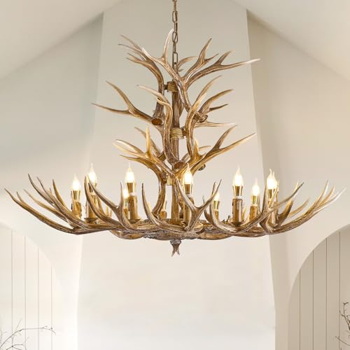12 Light Antlers Chandelier