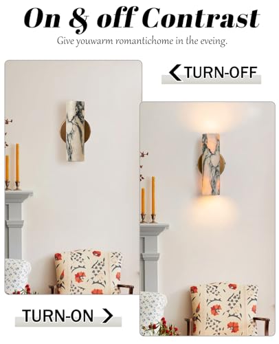 9.84" Alabaster Wall Sconce