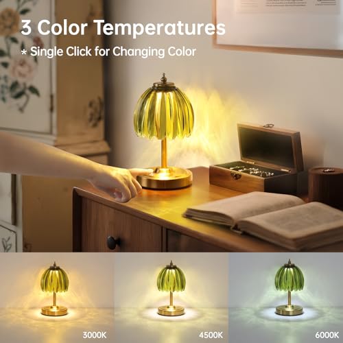 Set of 2 Tulip Table Lamp with 5200mAh Battery & Touch Control (2 Count)