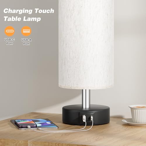 Small Table Lamps for Bedroom set of 2 (2 Count)