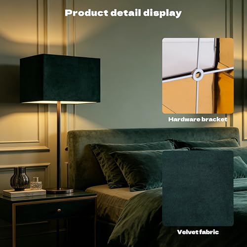 14" Rectangle Lamp Shades Set of 2 Medium (2 Count)
