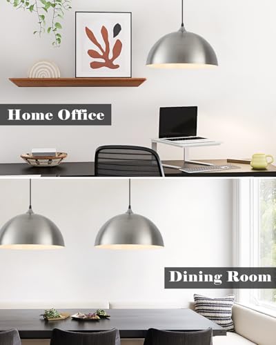 Brushed Nickel Pendant Lights Kitchen Island (2 Count)